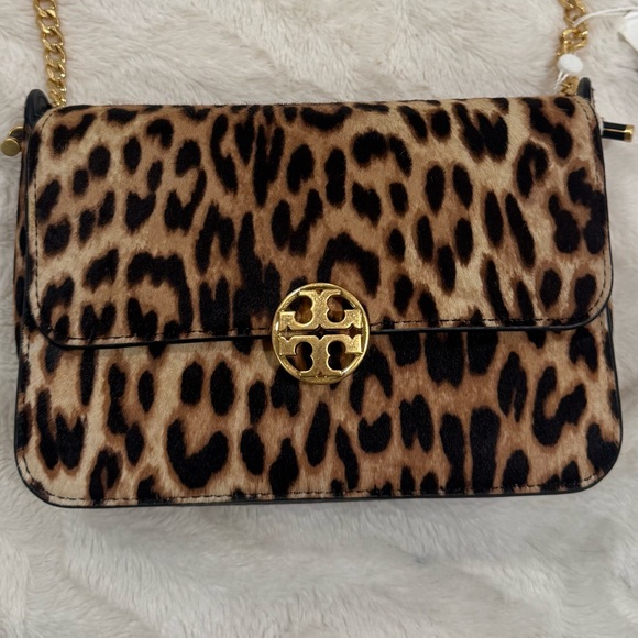 Tory Burch Leopard Print Crossbody with Gold Accents - Picture 3 of 11